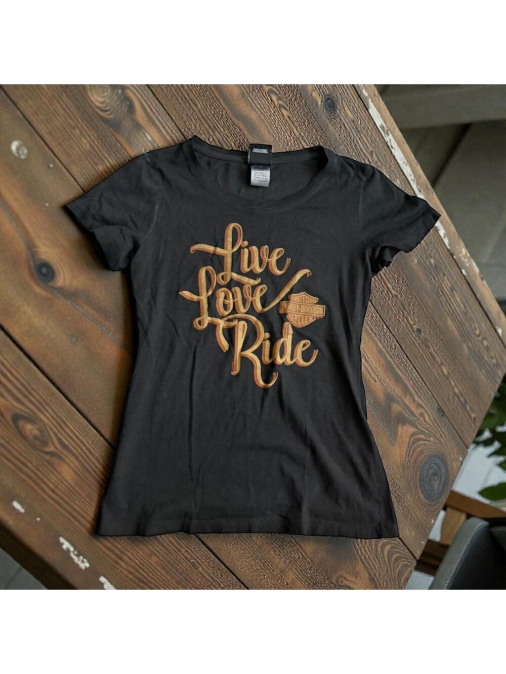 HARLEY DAVIDSON Jamaica Motorcycle Live Love Ride T Shirt Size Small